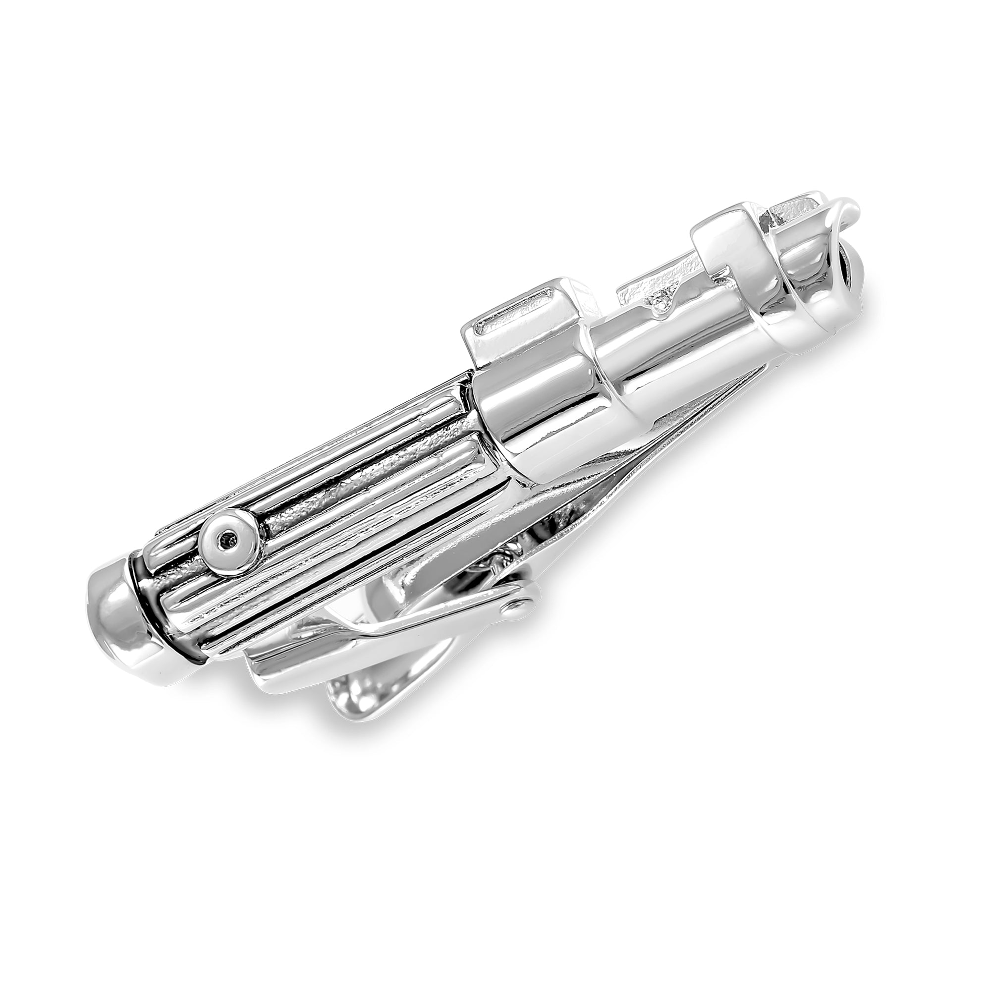 Pisacorbatas Estilo empuñadura Sable Jedi de 5 cm Plateados en Caja de Regalo