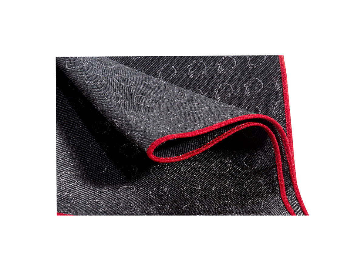 Pañuelo de Seda Fina Gris Obscuro con Vivos Rojos del Halcon Milenario starwars para Saco Formal