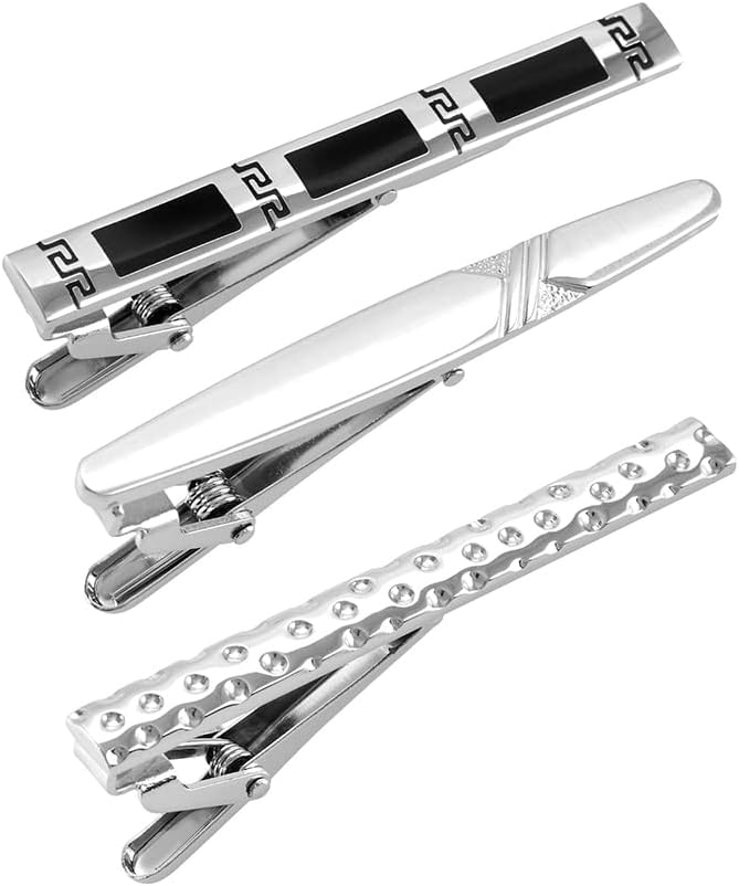 Juego de Pisacorbatas de 8 Piezas de Lujo 5.9 cm en Caja de Regalo Puentes Denver