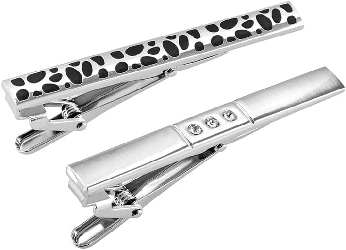 Juego de Pisacorbatas de 8 Piezas de Lujo 5.9 cm en Caja de Regalo Puentes Denver