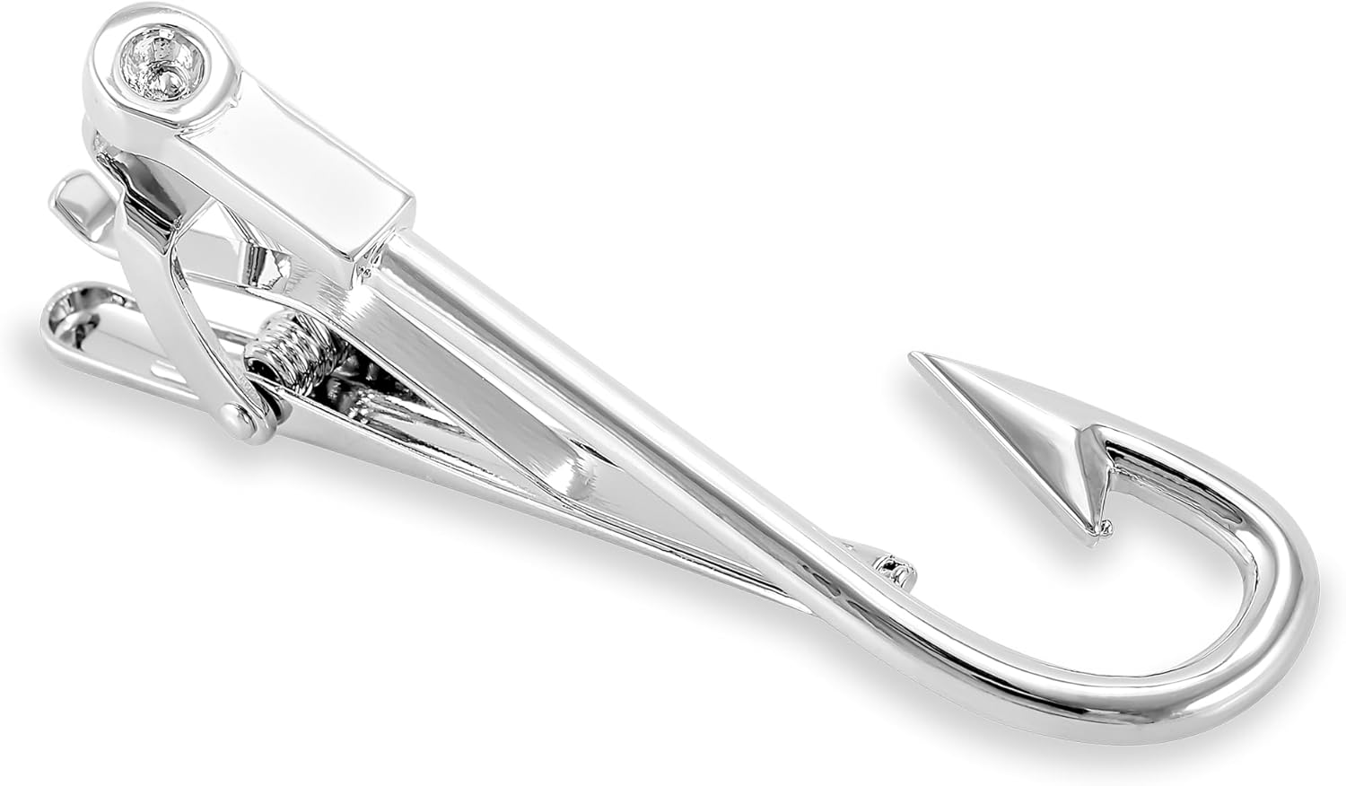 3 pieza Tie Clip Bar Set, 5,1 cm Plata Tie Clip, Anchor, anzuelo Tie Clip en caja de regalo puentes Denver