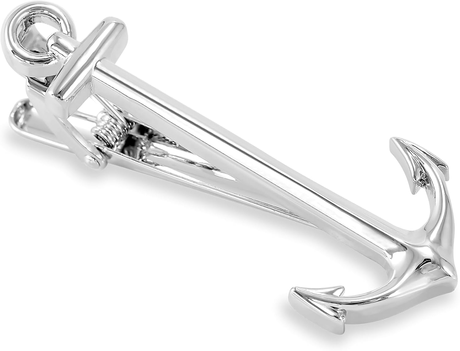 3 pieza Tie Clip Bar Set, 5,1 cm Plata Tie Clip, Anchor, anzuelo Tie Clip en caja de regalo puentes Denver