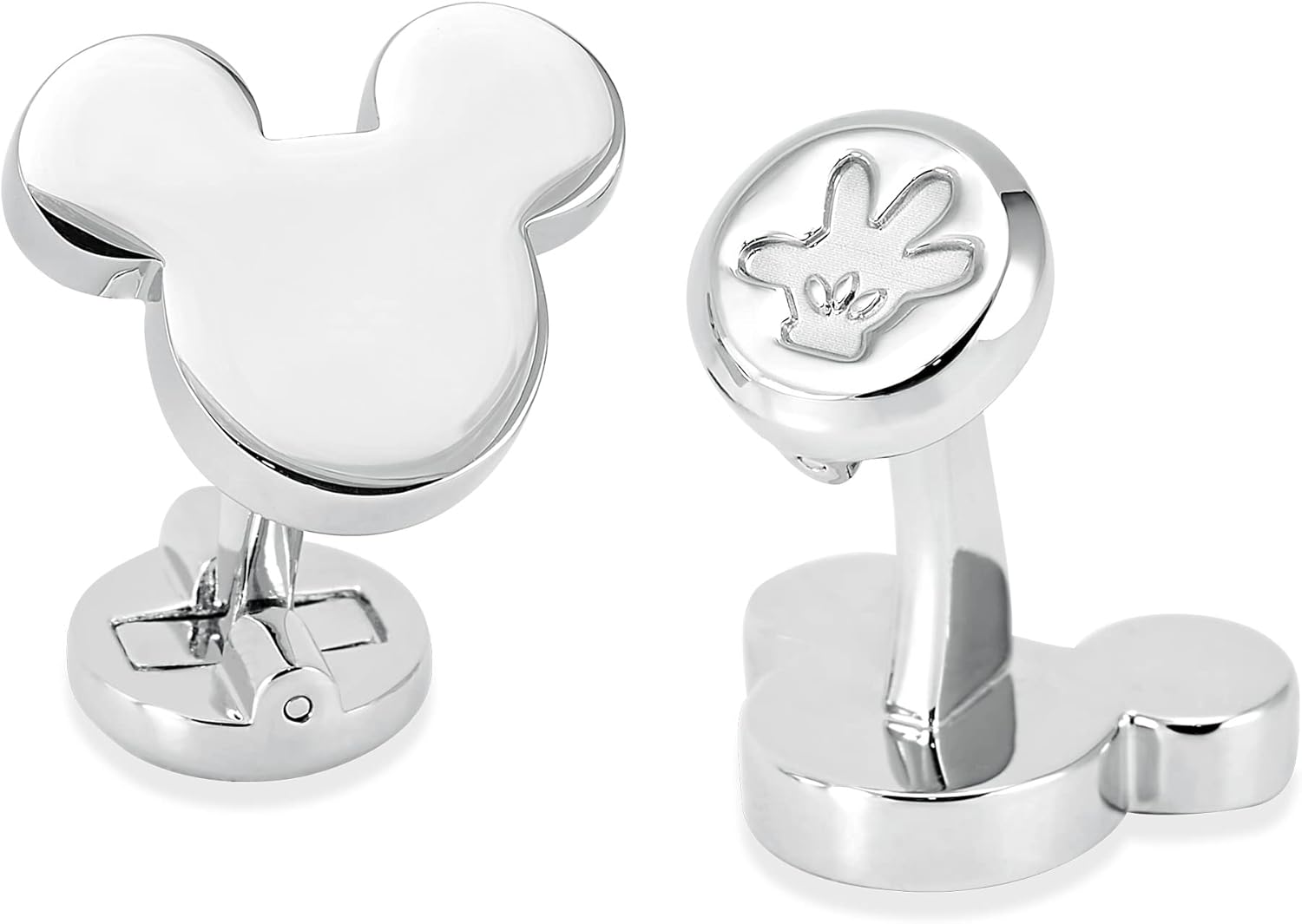Mancuernillas de Vestir Mickey Plateadas en Caja de Regalo Puentes Denver