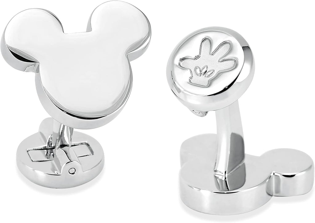 Mancuernillas de Vestir Mickey Plateadas en Caja de Regalo Puentes Denver