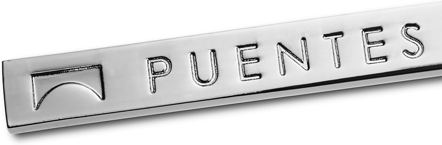 Pisacorbatas Plateado Estilo Clásico, Tamaño 5,7 cm Marca Puentes Denver