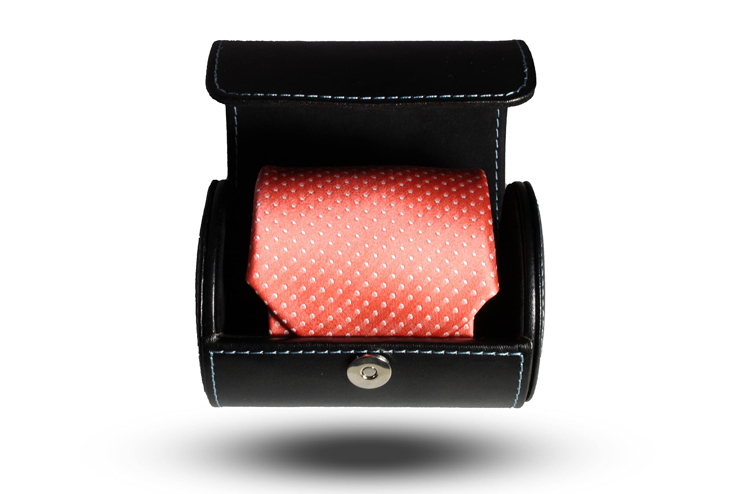 Corbata Seda 100% diseños y Colores 7.7cm Ancho Incluye Estuche Corbatero Puentes Denver