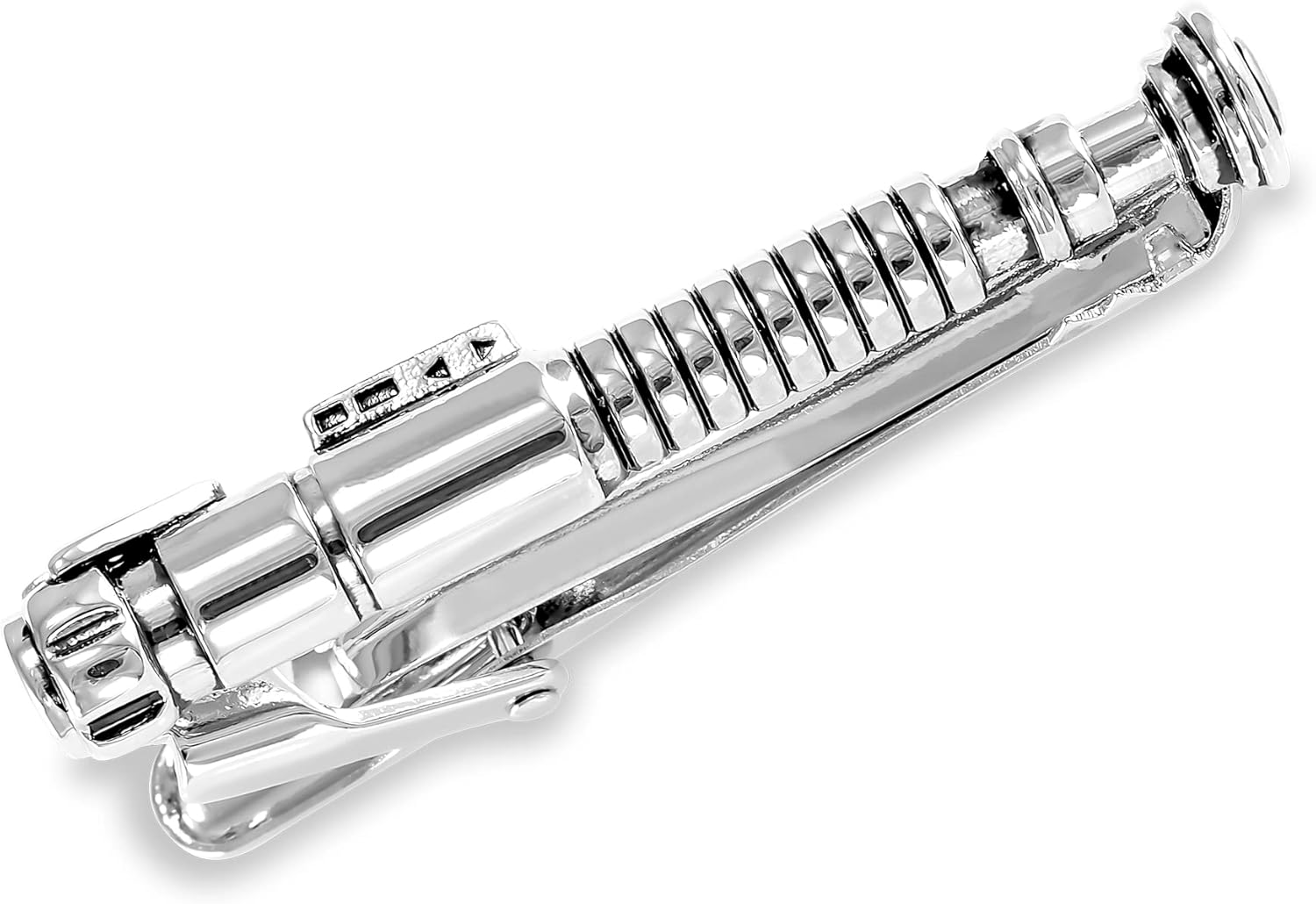 Pisacorbatas Estilo empuñadura Sable Jedi de 5 cm Plateados en Caja de Regalo