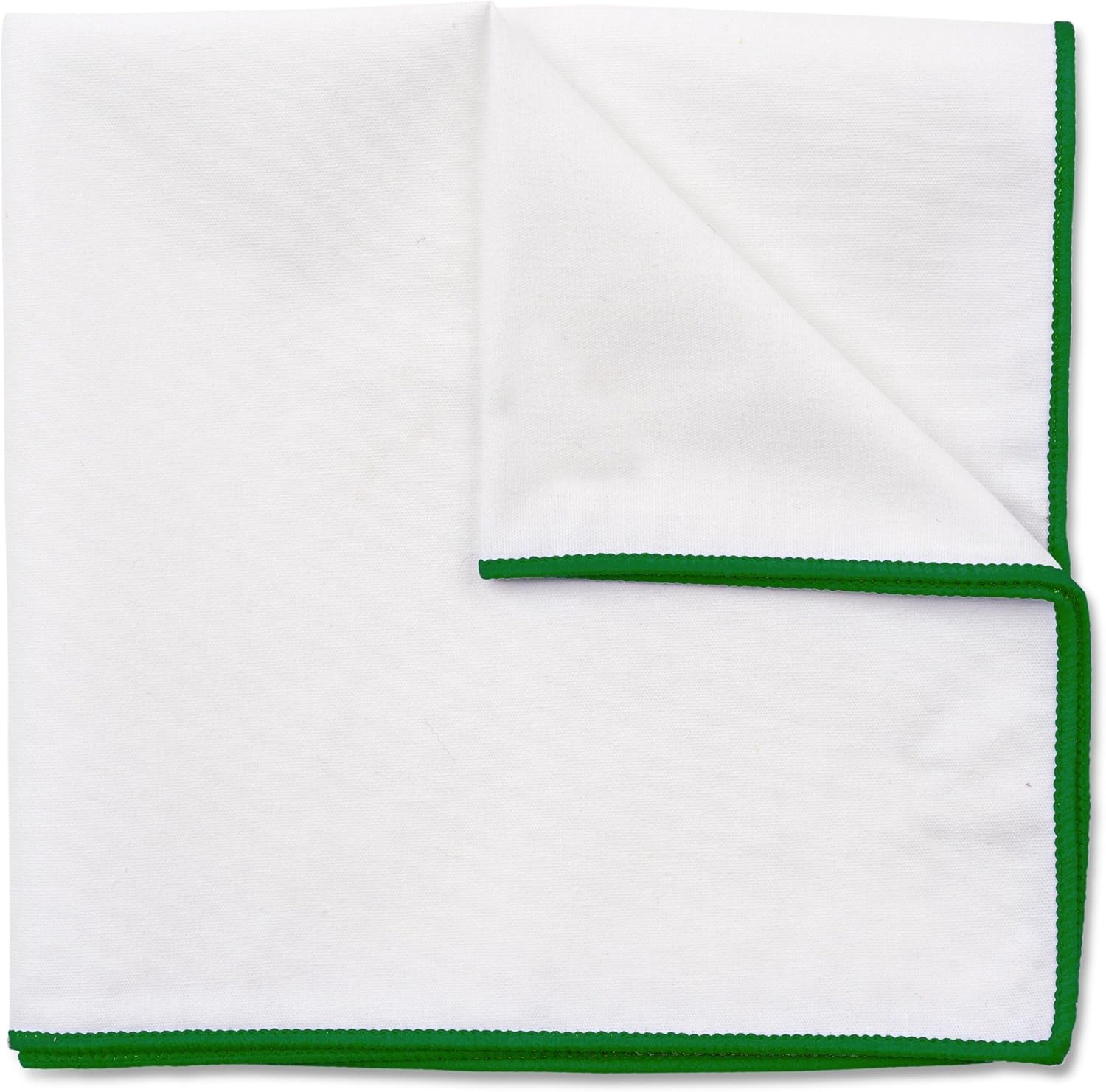 Puentes Denver Cuadrado de bolsillo 100% algodón blanco 10 x 10 pulgadas, D Verde, Talla única