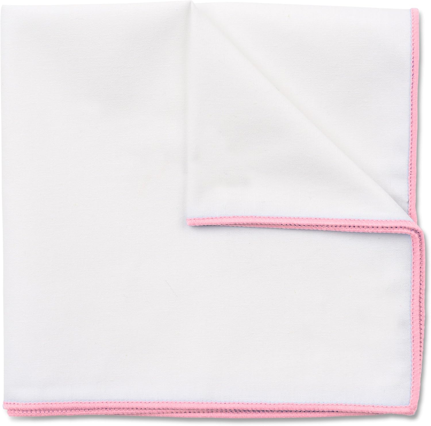 Puentes Denver Cuadrado de bolsillo 100% algodón blanco 10 x 10 pulgadas, F rosado, Talla única