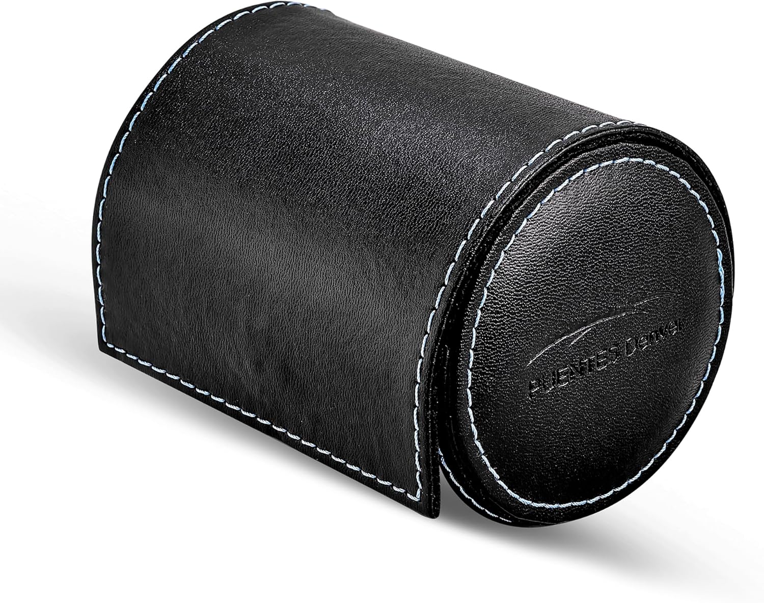 Corbatero Piel Sintetica Estuche de Viaje para corbatas Moderno Broche Iman Marca Puentes Denver