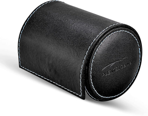 Corbatero Piel Sintetica Estuche de Viaje para corbatas Moderno Broche Iman Marca Puentes Denver
