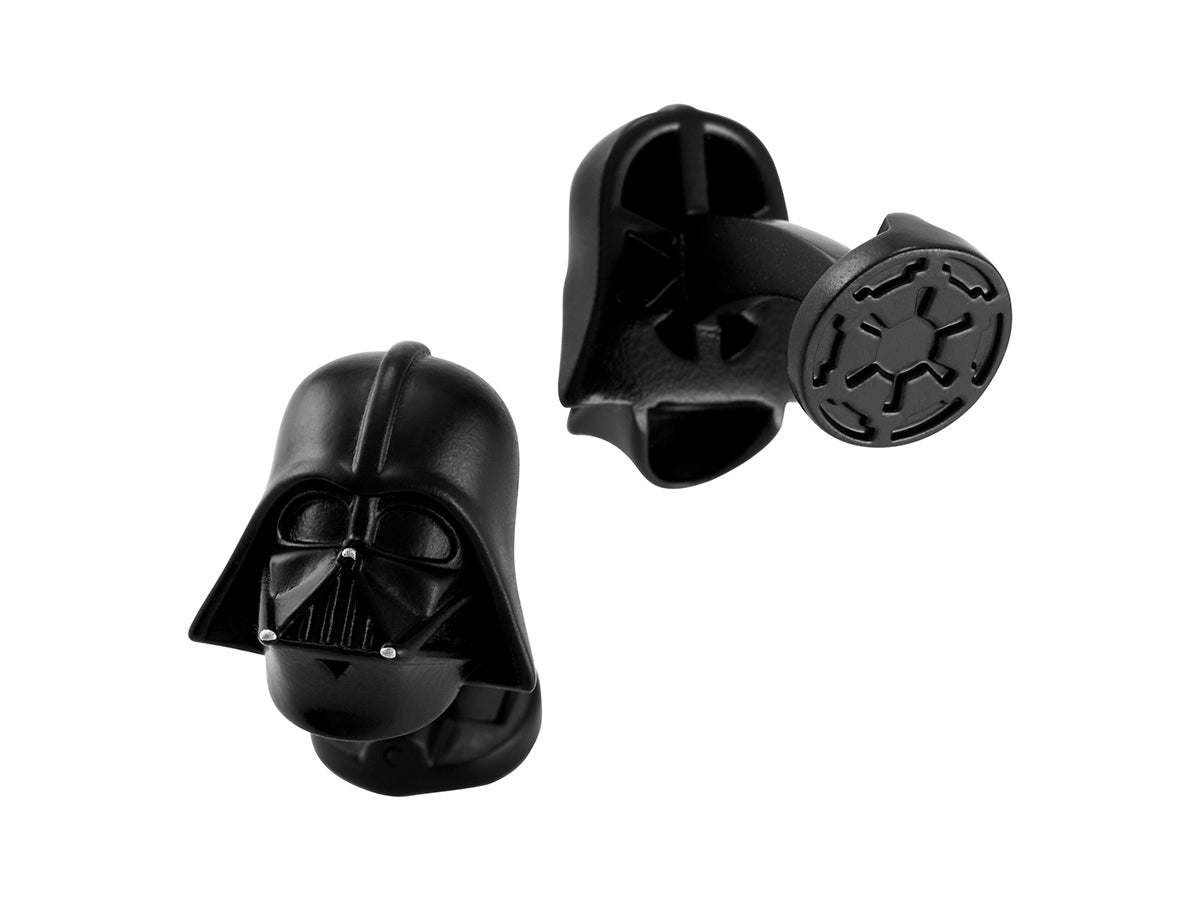 Mancuernillas Casco Darth Vader Negras Star wars en Caja de Regalo Marca Puentes Denver