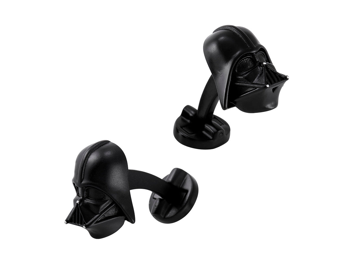 Mancuernillas Casco Darth Vader Negras Star wars en Caja de Regalo Marca Puentes Denver