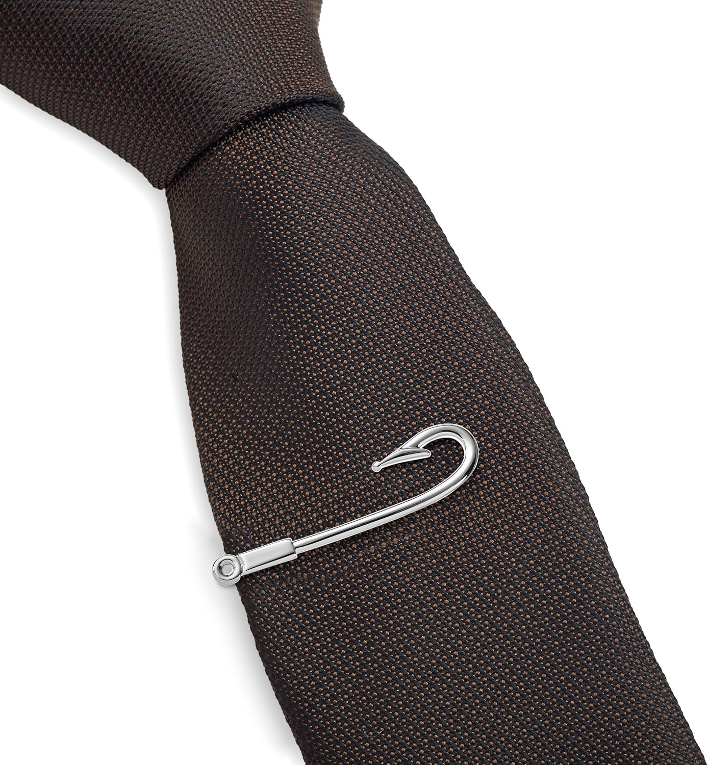 3 pieza Tie Clip Bar Set, 5,1 cm Plata Tie Clip, Anchor, anzuelo Tie Clip en caja de regalo puentes Denver