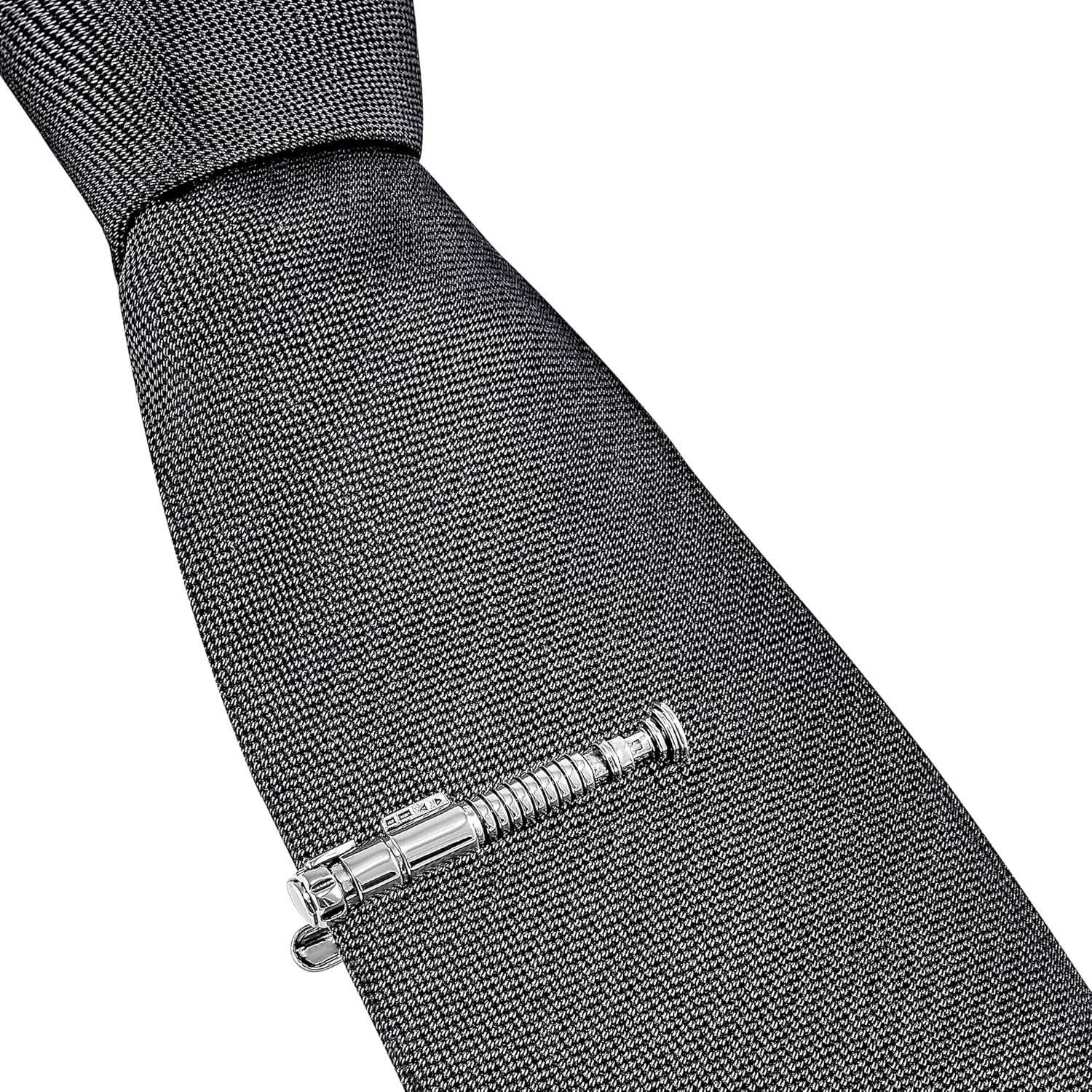 Pisacorbatas Estilo empuñadura Sable Jedi de 5 cm Plateados en Caja de Regalo