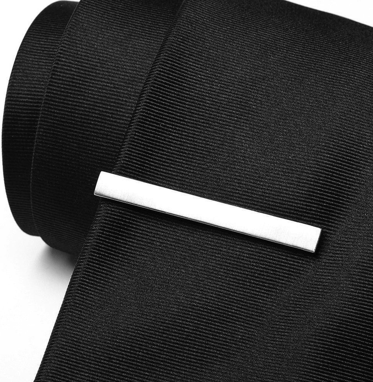 Pisacorbatas Plateado Estilo Clásico, Tamaño 5,7 cm Marca Puentes Denver