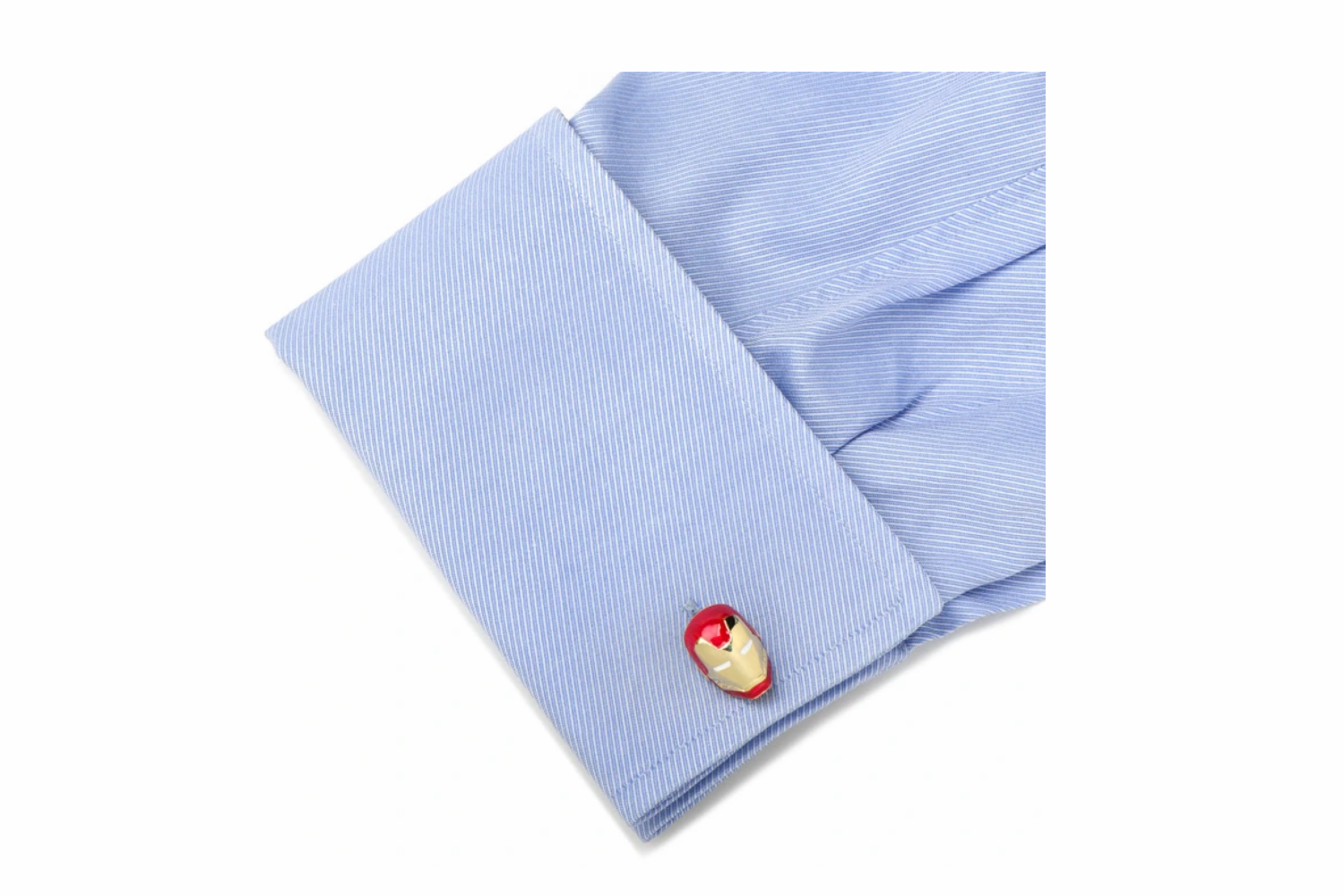 Mancuernillas de Superhéroes del hombre de Hierro Color Rojo y Dorado by Puentes Denver
