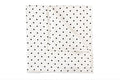 Pañuelo de Seda Fina pin dot color blanco lunares negros para Saco